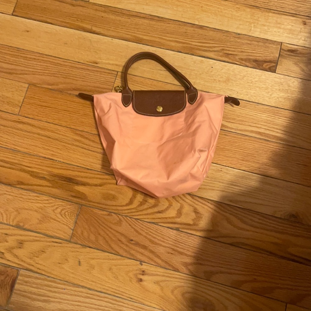 Longchamp peach small purse, slight stain VINTAGE